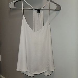 Forever 21 light grey flowy tank